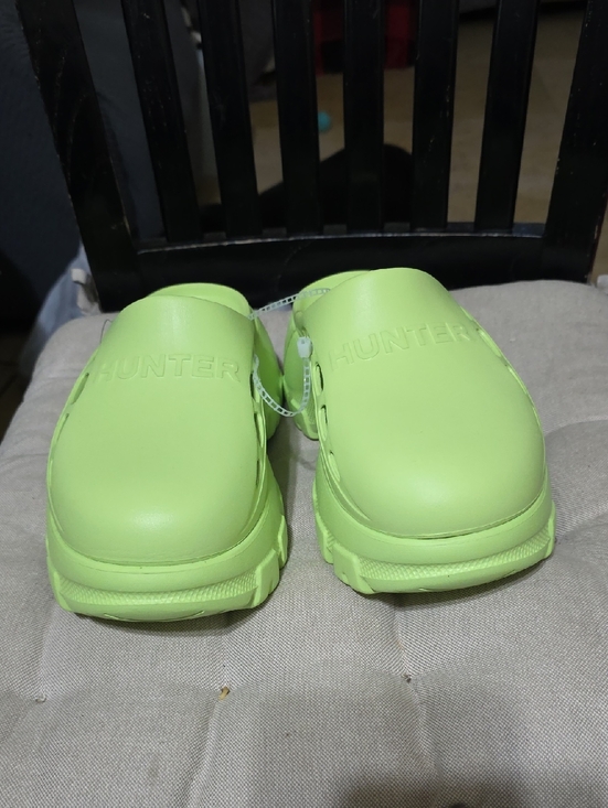 Hunter Shoes - Hunter Neon Lime Slip-On Clogs New No Tag Label Size 7